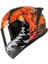 M-801 Lizzard Orange Güneş Vizörlü Kask (Sarı Camlı) 1