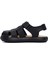 Erkek Siyah Pelotas Flota Deri Sandalet K100938 3