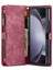 Samsung Galaxy Z Fold6 5g Deri Telefon Kapağı Fermuarlı Cebi (Yurt Dışından) 3