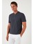 Pamuklu Regular Fit Yarım Fermuarlı T Shirt Erkek T Shirt 5902653 4