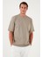 Pamuklu Oversize Bisiklet Yaka Basic T Shirt Erkek T Shirt 5902365 4