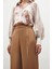 Zincirli Saten Krep Pantolon - Camel 5