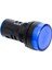 AD16DS-220M 220V Ac 22MM Mavi LED Sinyal Lambası 1
