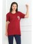Brooklyn Baskılı Tişört 1076 - Bordo 5