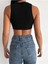 Wear And Wear Kadın Bisiklet Yaka Zincir Püsküllü Fitilli Askılı Crop Bluz 3