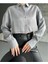 Kadın Parlak Simli Kısa Oversize Basic Parlak Saten Gömlek Yeni Sezon Crop Saten Gömlek 1