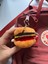 Sevimli Hamburger Peluş Anahtarlık Çanta ve Cüzdan Aksesuarı Bff Hediyelik 5