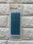 - 6 Adet Simli Pasta Mumu Mavi 17 cm 13 1