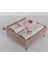 Metal Ayaklı Havlulu Örgü Sepet 30*50 Cm 2 Havluve Kokulu Sabun 4