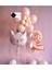 2 Yaş Çiçek Kedi Balon Demeti Doğum Günü Süsü Doğum Günü Parti Seti 1