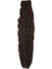 Kanekalon Fiber Sentetik Kabartılmış Dalgalı 8 Parça Saç Çıt Çıt / Koyu Kahve / 1