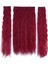 Kanekalon Fiber Sentetik Kabartılmış Dalgalı Yarım Ay + 2 Yan Saç Çıt Çıt / Kızıl / 1