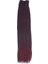 Kanekalon Fiber Sentetik Düz 8 Parça Saç Çıt Çıt / Koyu Kızıl / 1