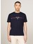 Tommy Hilfiger Bisiklet Yaka Mavi Erkek T-Shirt MW0MW35464DW5 2