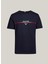 Tommy Hilfiger Bisiklet Yaka Mavi Erkek T-Shirt MW0MW35464DW5 5