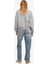 Jxmerle Kadın Gri Sweatshirt 12260608-LIGHTGREYMELANGE 4