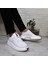 544 Beyaz Fuspetli Kalın Tabanlı Spor Ayakkabı 3