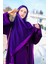 Harika Wear Mor Ipek- Saten Abaya Ferace 3