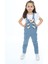 Angelos Girls Kız Çocuk Jean Salopet-Peluş Ayıcıklı- 2-13 Yaş 0095 1