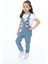 Angelos Girls Kız Çocuk Jean Salopet-Peluş Ayıcıklı- 2-13 Yaş 0095 4