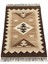 El Dokuma Dekoratif Kilim 64X90 Kahve Krem Yün Kök Boya Kilim 1