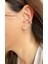 Kıkırdak Küpe Topcuk Halka Zirkon Taşlı Çelik Premium Earcuff Gri 2