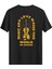 Keman Baskılı Slim Fit Tişört Bisiklet Yaka T-Shirt Siyah 1