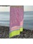Pamuklu Çizgili Neon Pembe Peştamal Havlu 155X80 cm 1