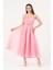 24Y1540 Elbise Abiye Midi Organize Simli Astarlı 24Y1540 Pembe 38 1