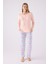 Kadın Somon Kışlık Termal Pijama Takım, Içi Şardonlu 1