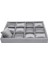 Süet Kumaş Füme Renk 34X24 cm Yastıklı Çekmece Içi Saat ve Takı Kutusu 2