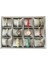 Süet Kumaş Füme Renk 34X24 cm Yastıklı Çekmece Içi Saat ve Takı Kutusu 5