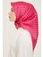 Pembe Bal Peteği Desen Tivil Ipek Eşarp 9109-05 3