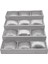 Süet Kumaş Füme Renk 4 Katlı 12 Yastıklı Saat ve Takı Kutusu 36X26X12 cm 1