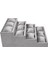 Süet Kumaş Füme Renk 4 Katlı 12 Yastıklı Saat ve Takı Kutusu 36X26X12 cm 2