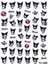 BP Tattoo Kuromi Tırnak Sticker Nail Art Tırnak Süsleme 1