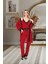Kadın Dantelli Pamuk Saten Lux Kalite Askılı Pijama Sabahlık Gecelik Set 3 Parça 1