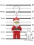 Minifigures KE189H Santa LED Key Chain 3