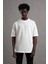 Oversize (Bol Kesim) Bisiklet Yaka Örgülü Likralı Kısa Kol T-Shirt 1