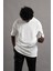 Oversize (Bol Kesim) Bisiklet Yaka Örgülü Likralı Kısa Kol T-Shirt 3