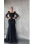 24Y1573 Elbise Abiye Balık Model Simli - Dans - 24Y1573 - Siyah - 42 1
