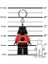 Star Wars KE173H Darth Vader Holiday Sweater LED Key Chain 3