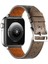 Zenith Works Apple Watch Uyumlu 7 41MM Krd-76 Pu Deri Kordon Strap Kayış 3