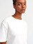 31218 Dikiş Detaylı T-Shirt-Ekru 4