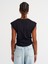 31075 Yanları Büzgü Detaylı Taşlı T-Shirt-Siyah 2
