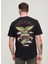 Bisiklet Yaka Baskılı Siyah Erkek T-Shirt M1011896B02A_TATTOO Graphıc Loose T 5