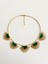 Tasarım Kedi Gözü Taşlı Golden Hour Choker Kolye - Yeşil 3