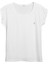 Kadın Açık Bisiklet Yaka Beyaz T-Shirt Logo 1
