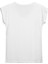 Kadın V Yaka Beyaz Basic Tshirt Logo 2