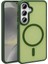 - Samsung Galaxy S23 FE - Kılıf Magsafe Şarj Özellikli Mat Arka Yüzey Sio Kapak - Koyu Yeşil 1
